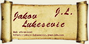 Jakov Lukešević vizit kartica